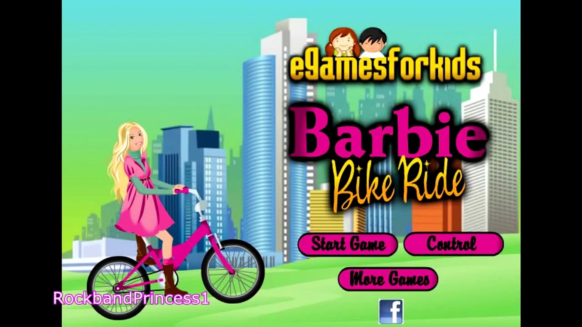 barbie game bike