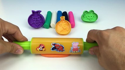 Узнайте цвета с играть доч Мячи и сердитый птицы пресс-формы весело и Творческий для Дети