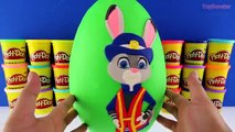 Disney ZOOTOPIA Giant Play Doh Surprise Eggs - Nick Wilde Judy Hopps Finnick Mystery Minis