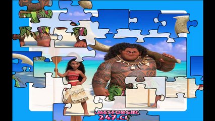Moana Disney Princess Jigsaw Puzzles Games For Children - New Moana Movie Video For Kids
