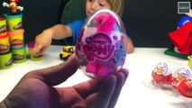 Barbie Dolls Surprise Eggs Unboxing - Minnie mouse kinder surprise eggs and spiderman toy