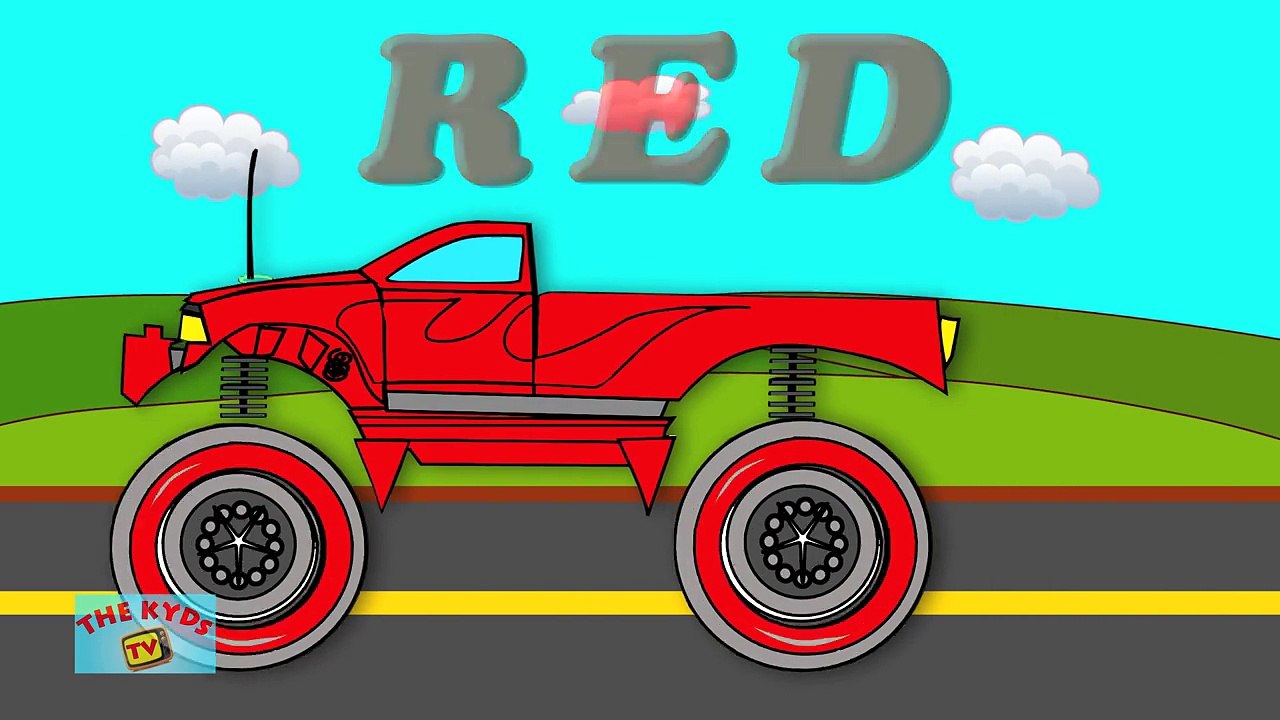 Монстр грузовая машина цвета Узнайте цвета с грузовики