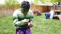 Red Venom Spiderman vs Hulk and Spidergirl - Real Life Booger Battle!! | Superhero Movie!