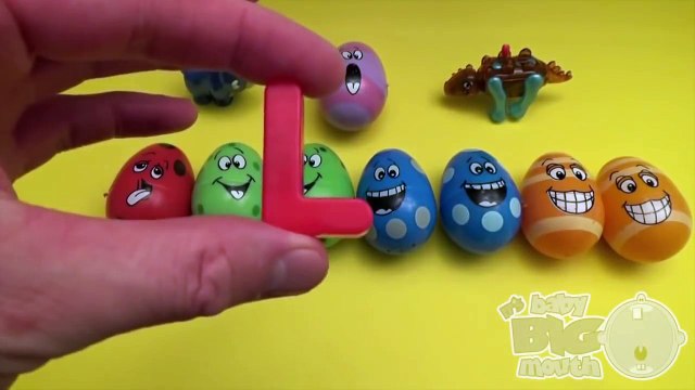 Learn Colours With Play Doh Surprise Eggs - Opening Play Doh Surprise Eggs with ABC Words