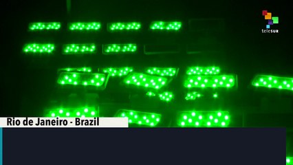 Rio's Christ Statue Green for St. Patrick's Day