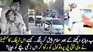 Salute To Traffic Police Who Opened VIP Protocol Road Block For Injured Child
