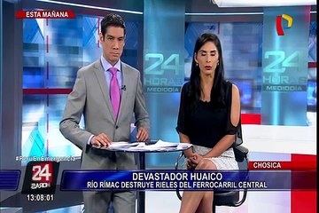 Chosica: río Rímac se desborda y arrasa con viviendas