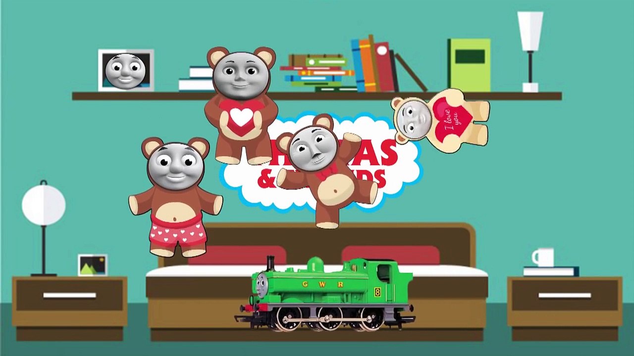 Five Little Thomas And Friends Jumping On The Bed Thomas, Emily, Edward, Toby, Henry Cooki