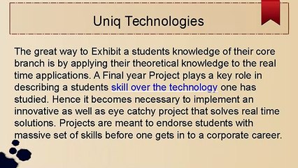 Project Center In Coimbatore