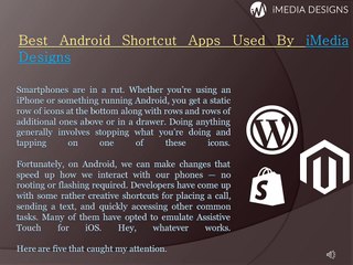 Best Android Shortcut Apps Used By iMedia Designs