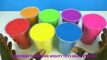 DIY Colors Play Doh Disney Princess Dresses Elsa Anna Ariel Kinetic Sand MagiClip Mighty T