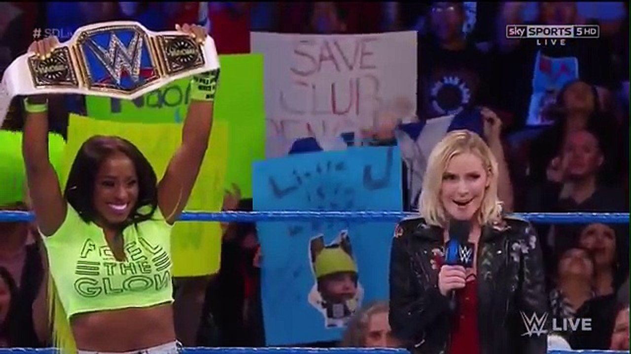 WWE SMACKDOWN 02-14-17 Alexa Bliss & Naomi Segment