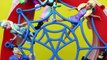 Spiderman Track with Barbie Frozen Elsa Batman Superman DisneyCarToys Imaginext Toys Revie