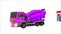 Узнайте цвета с кран грузовики для Дети и Цвет гараж видео для Дети