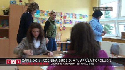 ZÁPIS DO 1. ROČNÍKA BUDE 6. A 7. APRÍLA POPOLUDNÍ