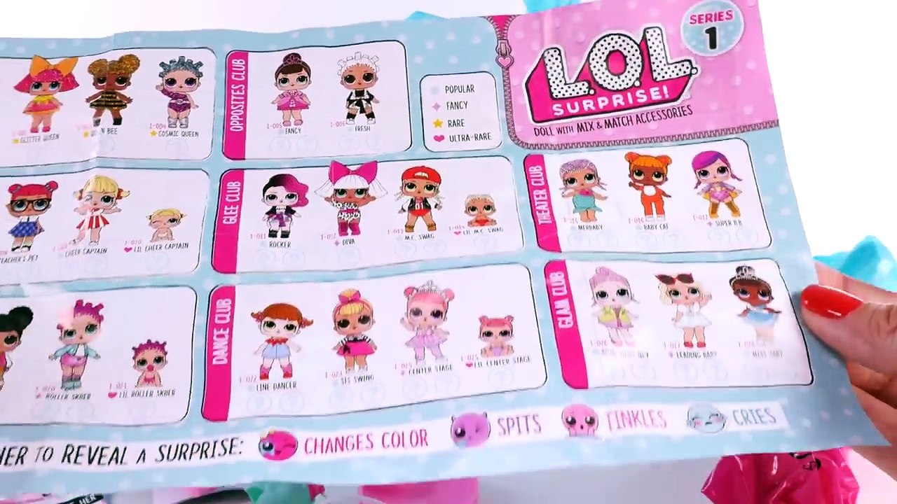 L.O.L Surprise Doll FULL SET of Series 1 - Wave 2 Ultra Rare Dolls that Pee Spit and Cry!