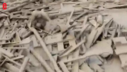 Une jeune femme réussit à s'extirper miraculeusement d'une coulée de boue