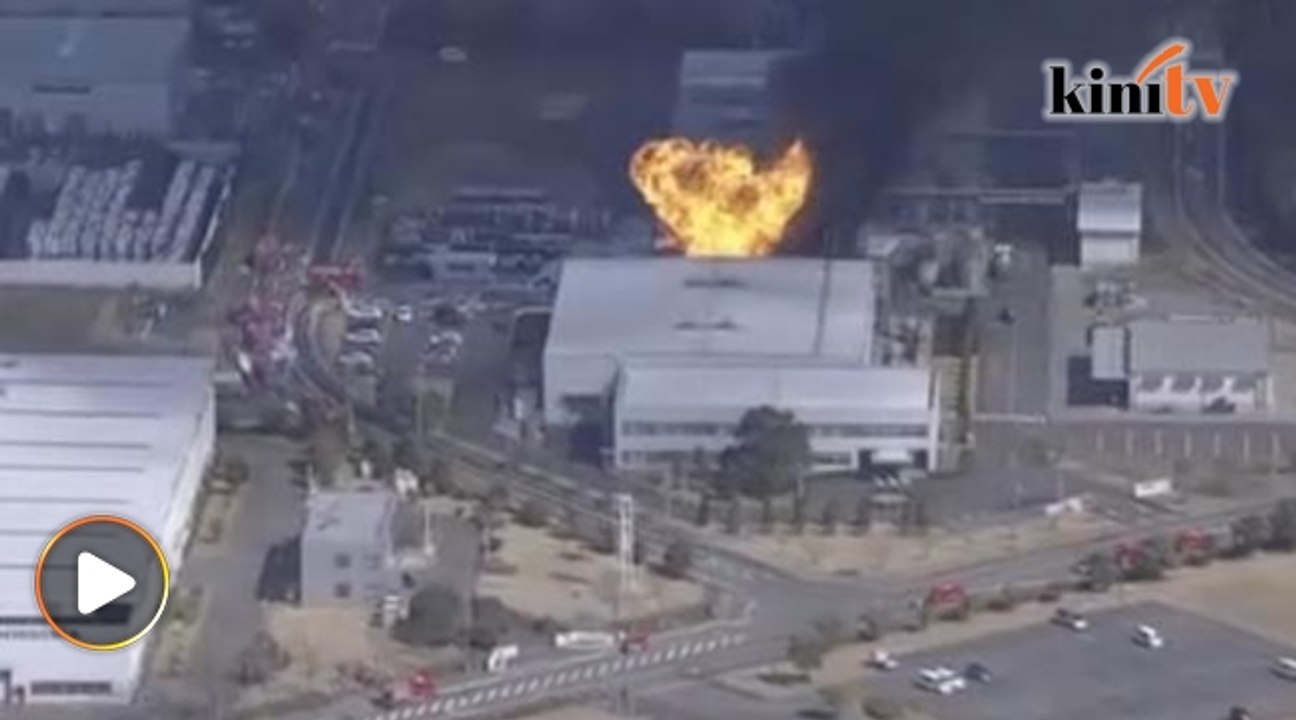 Kilang kitar semula sisa minyak meletup di Jepun