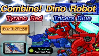 И синий Дино динозавр игра красный робот tyrano tricera