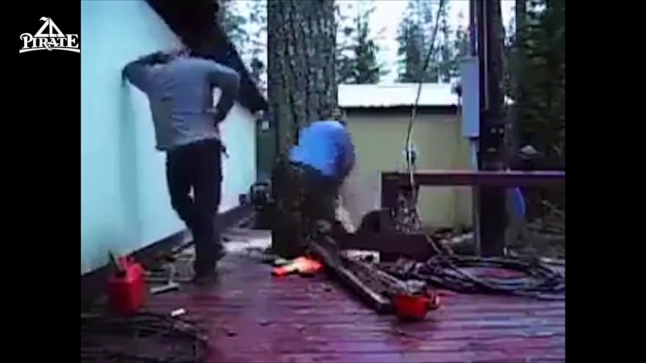 Des bucherons réalisent un perfect