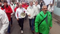 Manifestation de la police à Namur