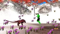Colors spiderman vs dino Finger family rhymes 3d animation - Fat hulk vs dinosaurs finger