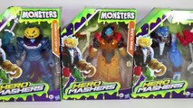 Hero Mashers Monsters Sir Jack O Lanternus Grim Flame Iron Vulf KidsChanel Toys Surprise