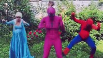 Spiderman, Frozen Elsa & BABIES! w/ Pink Spidergirl, Joker, Maleficent Superhero Fun Episo
