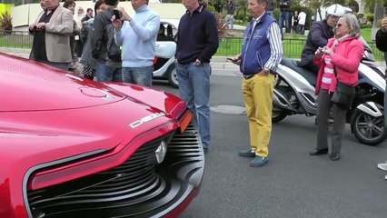 Renault DeZir arriving and driving in Monaco