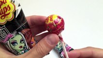 Monster High Surprise Bag Unwrapping Chupa Chups with Surprise - unboxingsurpriseegg