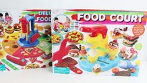 Deluxe Food Set Cooking Machine Play Doh Toy Food DIY Make Ice Creams Burgers Pizza Desser
