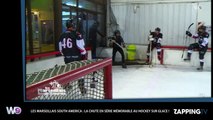 Les Marseillais South America : chutes en série lors d'une partie de hockey sur glace (Vidéo)