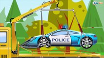 Video for kids - Cartoons for children about The Police Car. Emergency Cars & Vehicles Kids Cartoon