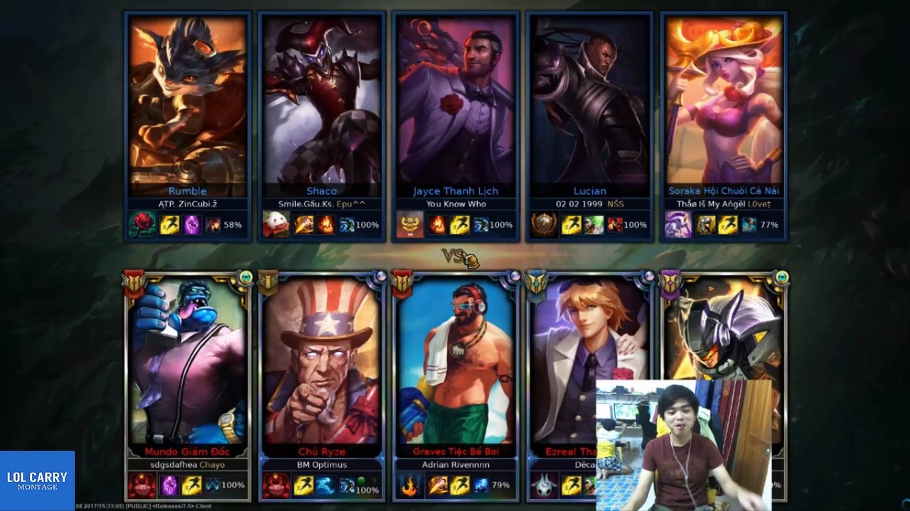 League of Legends Optimus All Star Sever Viet Nam [Challenger]