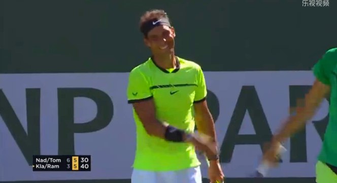IW'17 DOUBLES R2 Nadal/Tomic v Klaasen/Ram / Highlights