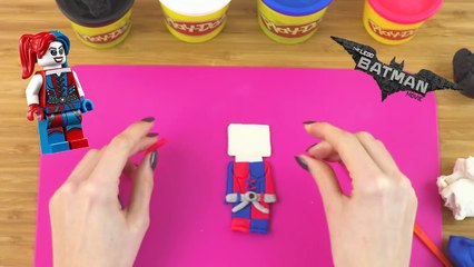 How To Make Lego Harley Quinn from Play Doh! The Lego Batman Movie Play-Doh Craft _  Crafty Kids-G5oSNXpT7zc