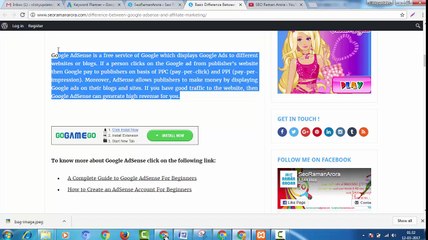 Basic Difference Between Google AdSense and Affiliate Marketing