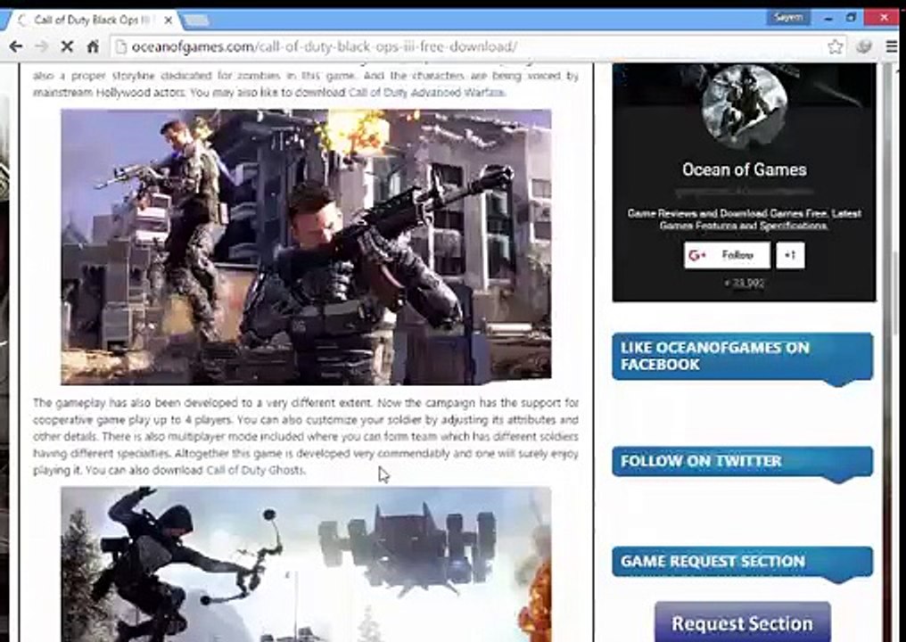 call of duty ocean of game