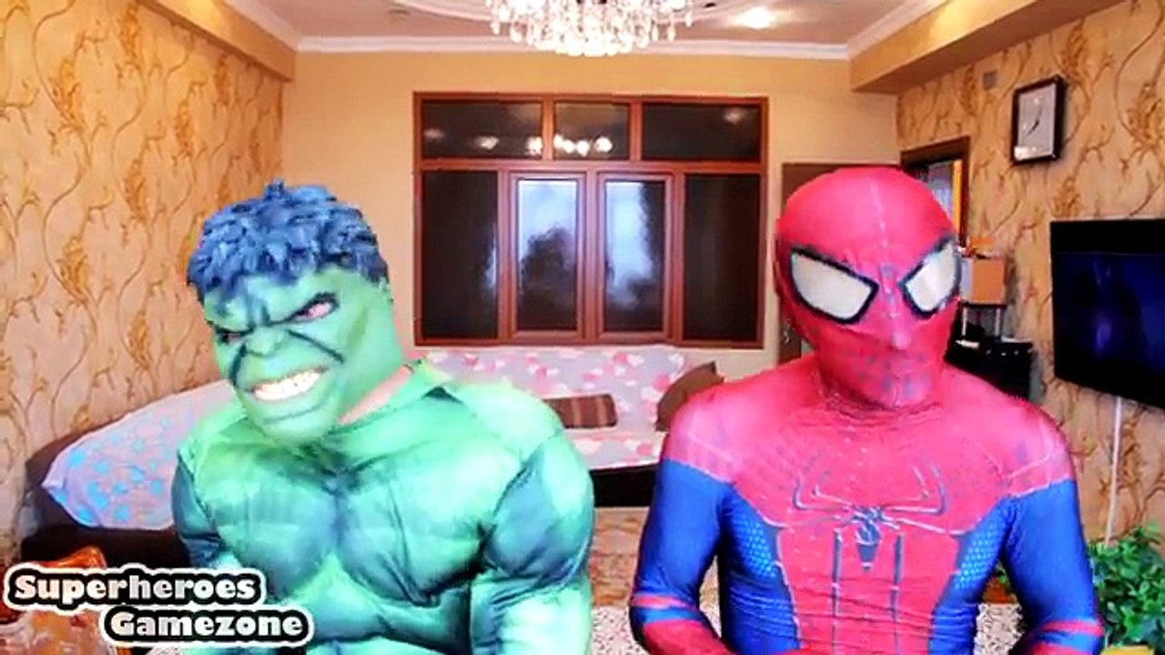 Spiderman vs Hulk vs Joker Glue Magic Prank - Fun Superhero In Real Life Movie