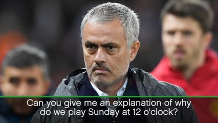 'Why us?!' - Mourinho angry at Man United schedule