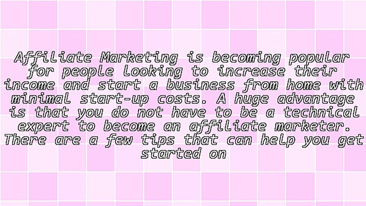 Five Starting Tips for New Affiliate Marketers