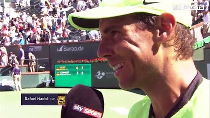 Rafael Nadal Interview for Sky Sports / R3 Indian Wells 2017