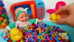 Baby Doll and Microwave Playset Feeding Time and Candy Bath Time Learn Colors for Children-Oj63RCXabsk