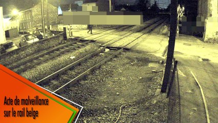 Acte de malveillance sur le rail belge