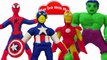 Play Doh Spiderman Iron man Hulk Captain America _ How To Make Super Heroes With Play-Doh Collection-jWFbaiY4ifM