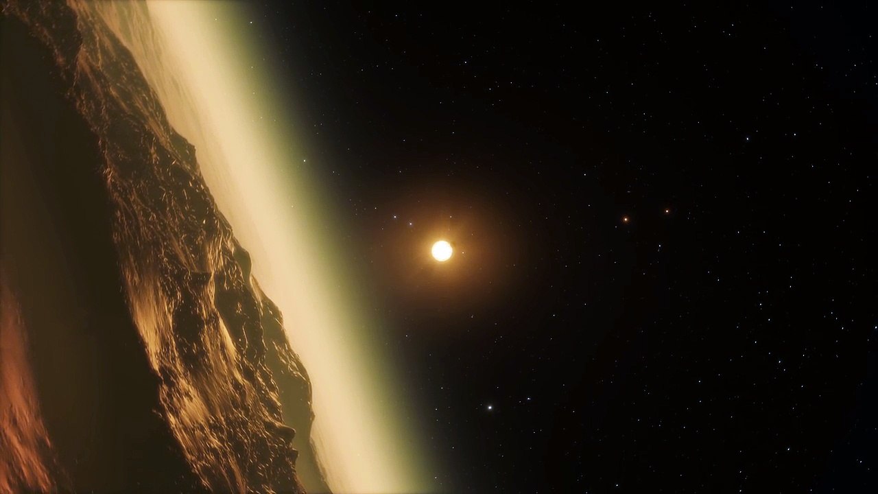 Vol virtuel autour de l'étoile Trappist-1 et ses 7 exoplanètes