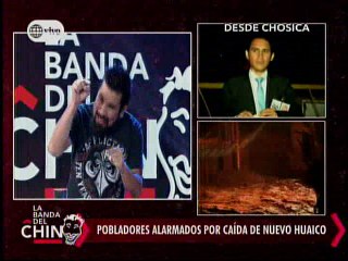Nota - Pobladores alarmados por caida de nuevo Huaico