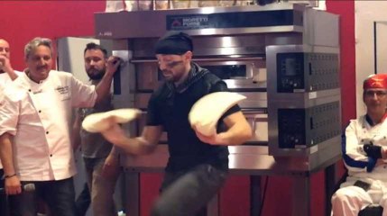 Voici à quoi ressemble une épreuve de pizza acrobatique