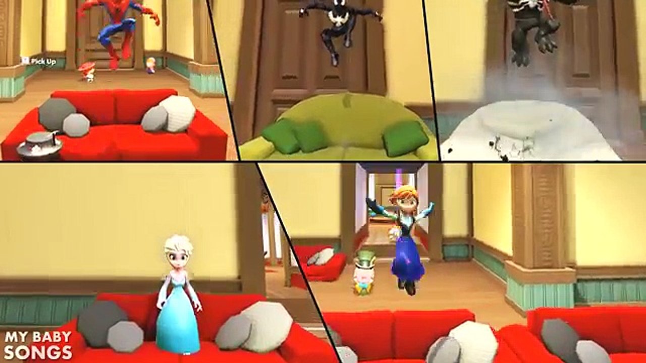 Cinco Pequeños congelados a Saltar En La cama rimas infantiles y canciones para niños