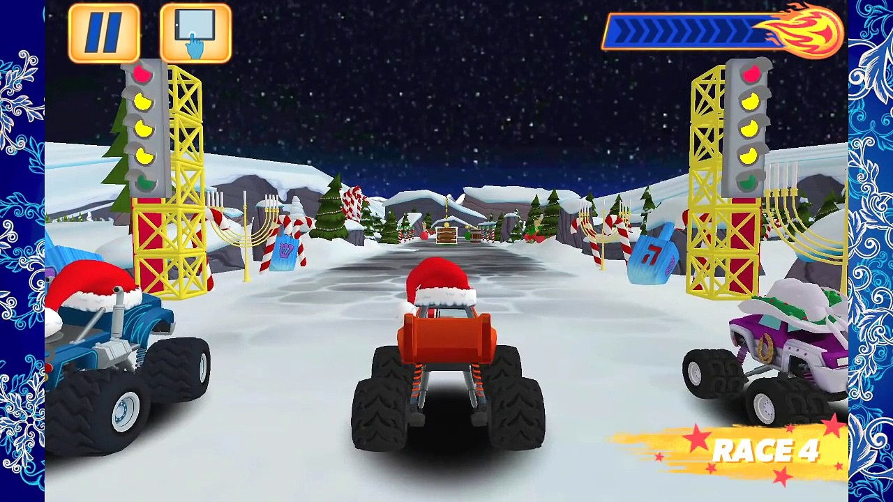 #Blaze and the Monster Machines: Happy Holidays racing fans! Game for Kids in English.